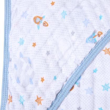 Imagem de Toalha de Banho Bebê Soft Especial 100% Algodão Estampada 80x80cm  C/Capuz - Karinho