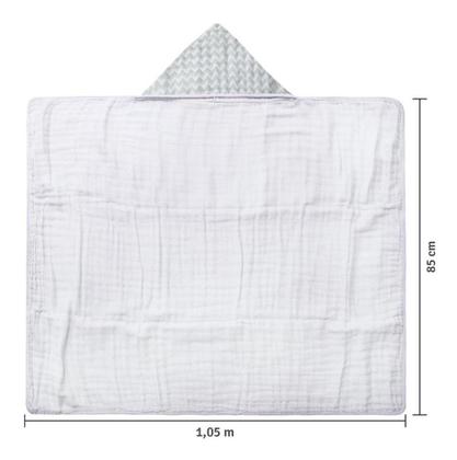 Imagem de Toalha De Banho Bebê Soft Fralda Estampada 1,05mx85cm Toalhão Meninas ou Meninos 100% Algodão