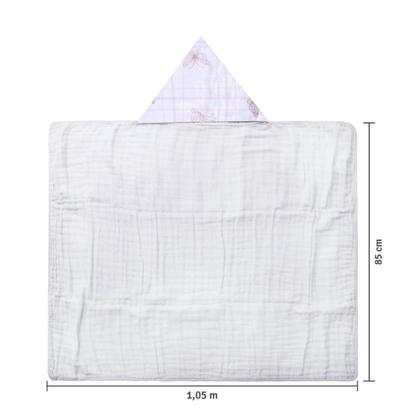 Imagem de toalha de banho bebe soft Premium 3 camadas fralda capuz macia Enxoval menina menino 100% Algodão