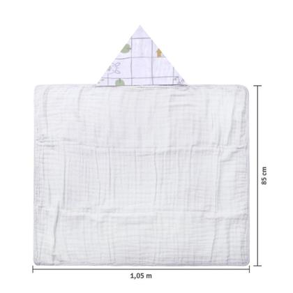 Imagem de toalha de banho bebe soft Premium 3 camadas fralda capuz macia Enxoval menina menino 100% Algodão