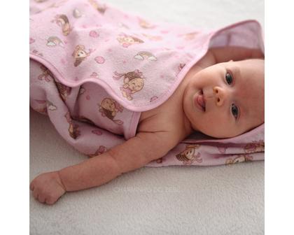 Imagem de Toalha de banho bebê turma da mônica c/ capuz - incomfral