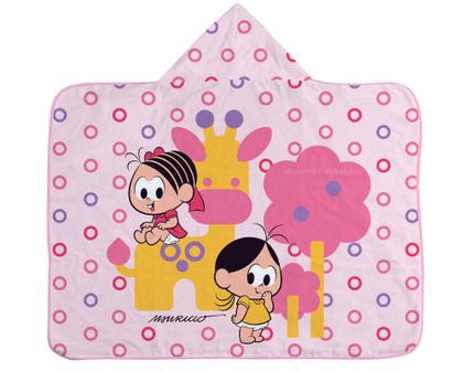 Imagem de Toalha de banho bebê turma da mônica c/ capuz - incomfral
