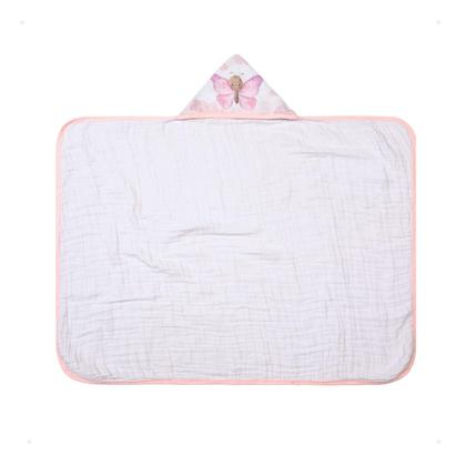 Imagem de Toalha de Banho Bordado Com Capuz Para Bebê Menina e Menino Soft Premium 1.05x85cm 100 Algodão
