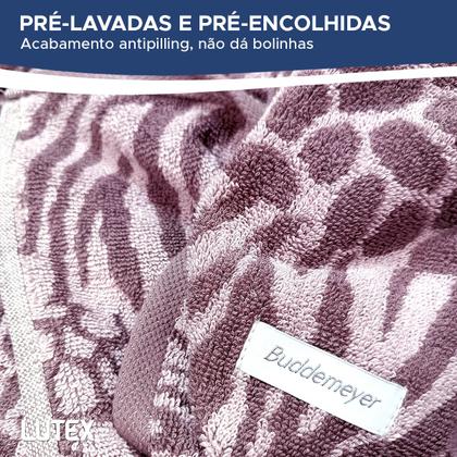 Imagem de Toalha De Banho Buddemeyer Animal Print 100% Algodão Fio Tinto Alta Absorção Ultra Macia 70 x 140cm