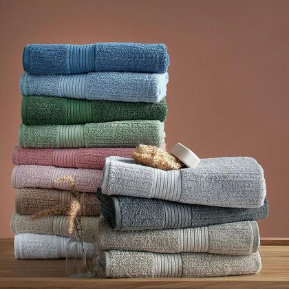 Imagem de Toalha de Banho Buddemeyer Fio Penteado Canelado - 100% Algodão - 70x140cm