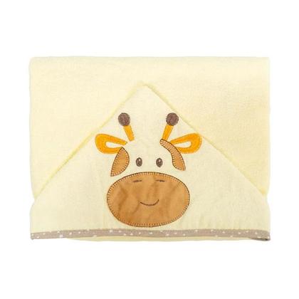 Imagem de Toalha de Banho Com Capuz Bordado E Forro De Fralda Costurado Nos 4 Lados - Bublim Incomfral