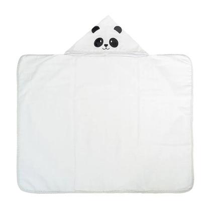 Imagem de Toalha de Banho Com Capuz Bordado E Forro De Fralda Costurado Nos 4 Lados Bublim Incomfral