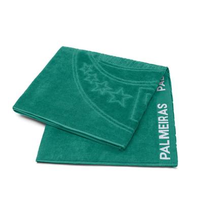 Imagem de Toalha de Banho e Praia Palmeiras Buettner Oficial Jacquard Verde 140x70cm 100 Algodão Aveludada