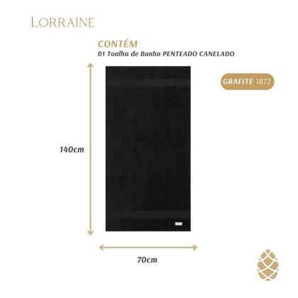 Imagem de Toalha De Banho Fio Penteado Canelado Buddemeyer 70x140cm