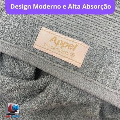 Imagem de Toalha de Banho Fio Penteado Canelado Sonata 100% Algodão Macio Jacquard Appel