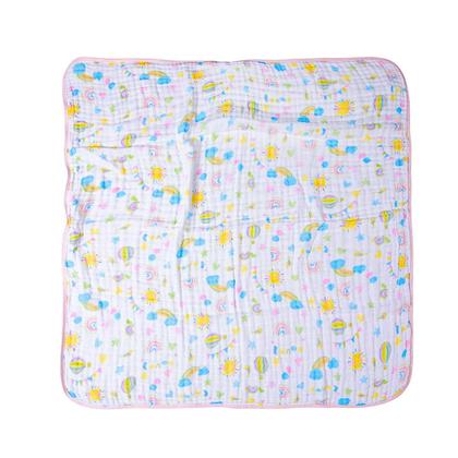 Imagem de Toalha De Banho Fralda Bebê Soft Com Capuz Menino E Menina 80x80cm