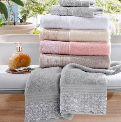 Imagem de Toalha de Banho Gigante Cristal com Renda Buettner