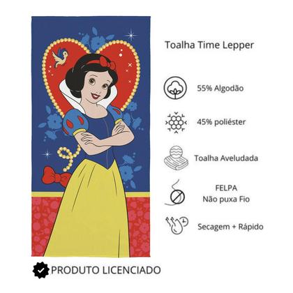 Imagem de Toalha de Banho Infantil 70cm x 1,40m Branca de Neve Lepper