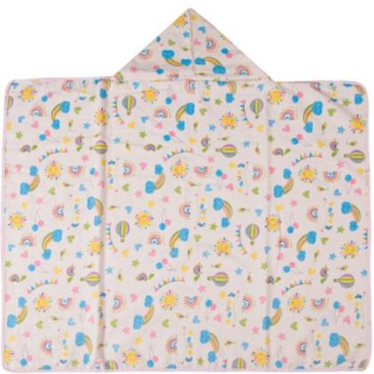 Imagem de Toalha De Banho Infantil Bebe Felpuda C/Capuz 90x70 Menino E Menina