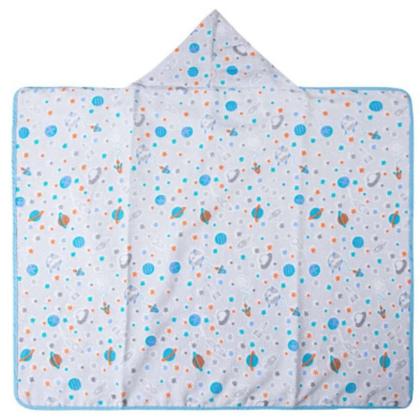 Imagem de Toalha De Banho Infantil Bebe Felpuda C/Capuz 90x70 Menino