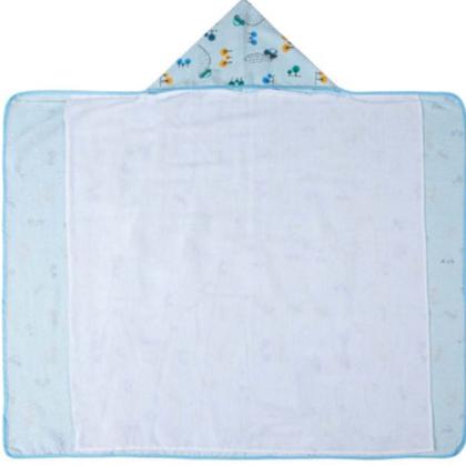 Imagem de Toalha De Banho Infantil Bebe Felpuda C/Capuz 90x70 Menino
