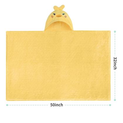 Imagem de Toalha de Banho Infantil com Capuz FUBANRAY Frog&Duck (0-5 anos) - Pacote com 2