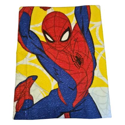 Imagem de Toalha de Banho Infantil Felpuda Spider-Man Marvel Lepper  Conforto e Diversão em 120 x 60cm