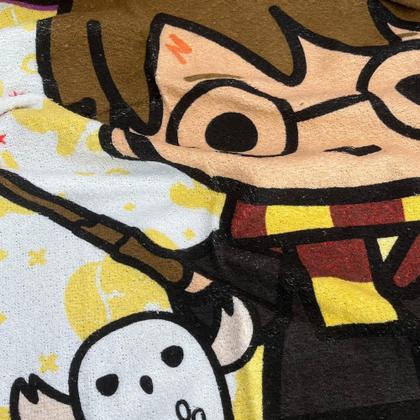 Imagem de Toalha de Banho Infantil Harry Potter Lepper Felpuda Algodão Personagem Menino Menina Criança Praia Piscina