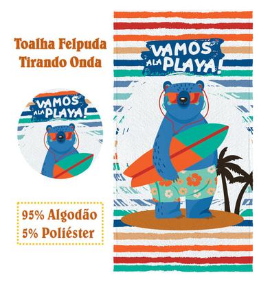 Imagem de Toalha De Banho Infantil Tirando Onda