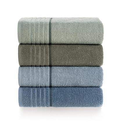 Imagem de Toalha de Banho Karsten Algodão Bressan Fio Penteado 380g Toque Macio 70 x 1,35m