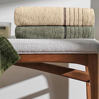 Imagem de Toalha de Banho Karsten Algodão Bressan Fio Penteado 380g Toque Macio 70 x 1,35m