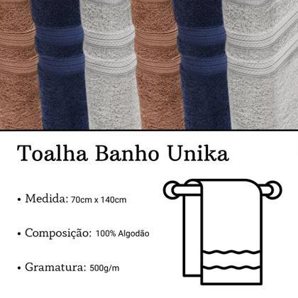 Imagem de Toalha de Banho Karsten Unika 70x140cm  Algodão e Toque Macio