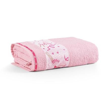 Imagem de Toalha de Banho Kids em Algodão Barrado de Estampa Infantil