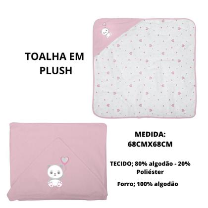 Imagem de Toalha De Banho Para Bebe De Plush 68CMX68CM Incomfral