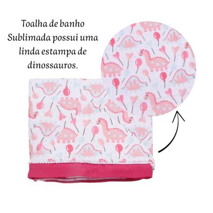 Imagem de Toalha De Banho Para Bebe Estampada Com Capuz Menino Menina