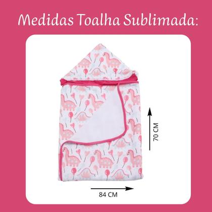 Imagem de Toalha De Banho Para Bebe Estampada Com Capuz Menino Menina