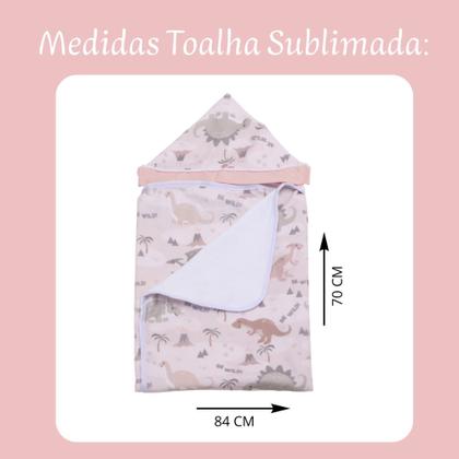 Imagem de Toalha De Banho Para Bebe Estampada Com Capuz Menino Menina