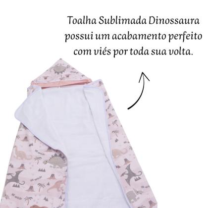 Imagem de Toalha De Banho Para Bebe Estampada Com Capuz Menino Menina