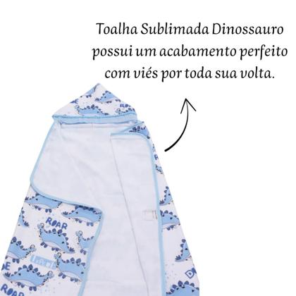 Imagem de Toalha De Banho Para Bebe Estampada Com Capuz Menino Menina