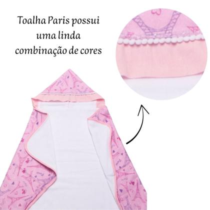 Imagem de Toalha De Banho Para Bebe Estampada Com Capuz Menino Menina