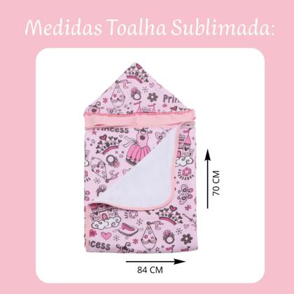 Imagem de Toalha De Banho Para Bebe Estampada Com Capuz Menino Menina