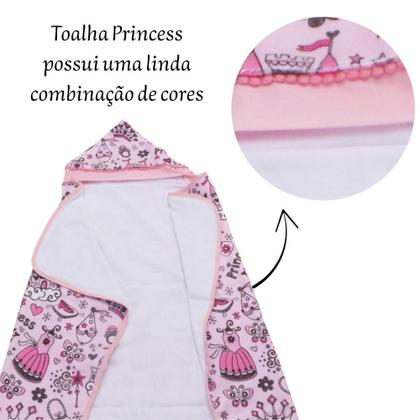 Imagem de Toalha De Banho Para Bebe Estampada Com Capuz Menino Menina