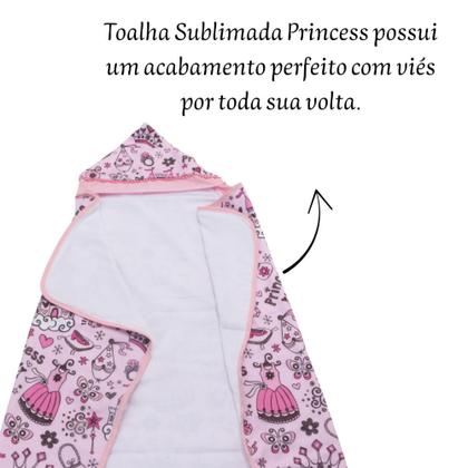Imagem de Toalha De Banho Para Bebe Estampada Com Capuz Menino Menina