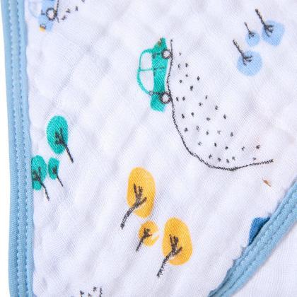 Imagem de Toalha De Banho para Bebê Fralda Soft Especial Capuz Papi Bibi Azul