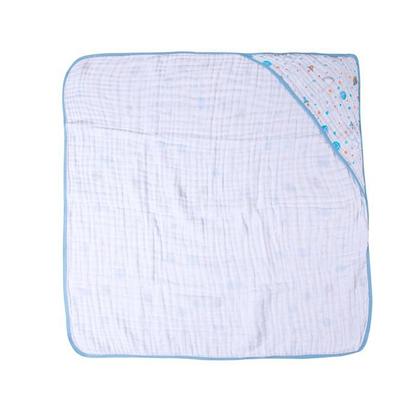 Imagem de Toalha De Banho para Bebê Fralda Soft Especial Capuz Papi Planetas