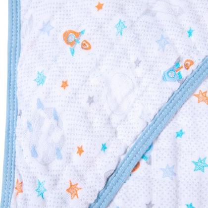 Imagem de Toalha De Banho para Bebê Fralda Soft Especial Capuz Papi Planetas