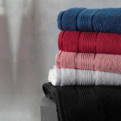 Imagem de Toalha de Banho Preta Monarca Leve Macia 130x68cm - APPEL