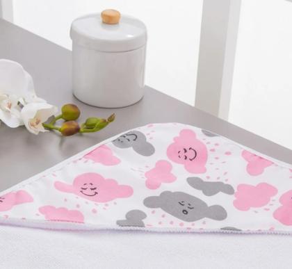 Imagem de Toalha De Banho Soft Com Capuz Bebê Menino Menina Banhão Banho Macia Absorvente Forro de Fralda