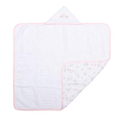 Imagem de Toalha De Banho Soft Luxo Infantil Com 3 Camadas Capuz Bordado 90x75cm - Papi