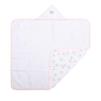 Imagem de Toalha De Banho Soft Luxo Infantil Com 3 Camadas Capuz Bordado 90x75cm - Papi