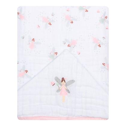 Imagem de Toalha De Banho Soft Luxo Infantil Com 3 Camadas Capuz Bordado 90x75cm - Papi