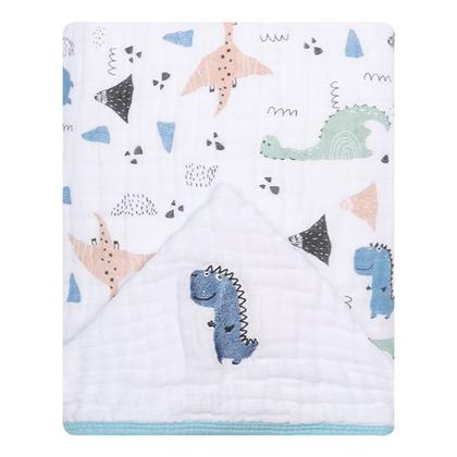 Imagem de Toalha De Banho Soft Luxo Infantil Com 3 Camadas Capuz Bordado 90x75cm - Papi