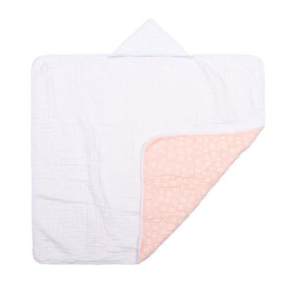 Imagem de Toalha De Banho Soft Luxo Infantil Com 3 Camadas Capuz Bordado 90x75cm - Papi