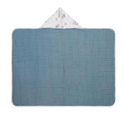 Imagem de  Toalha De Banho Soft Premium Liso Papi Baby Com Capuz 90Cm X 70Cm 01 Unidade Dino Esporte 