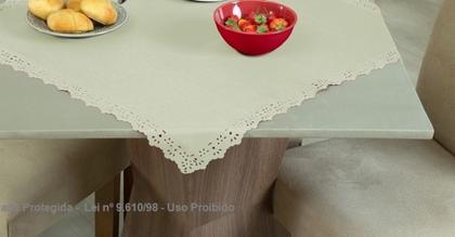 Imagem de Toalha de Cha Coffe 70cm Centro de Mesa Toalha de Centro de Mesa